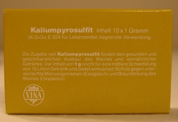 Kaliumdisulfit (10 x 1 gr)