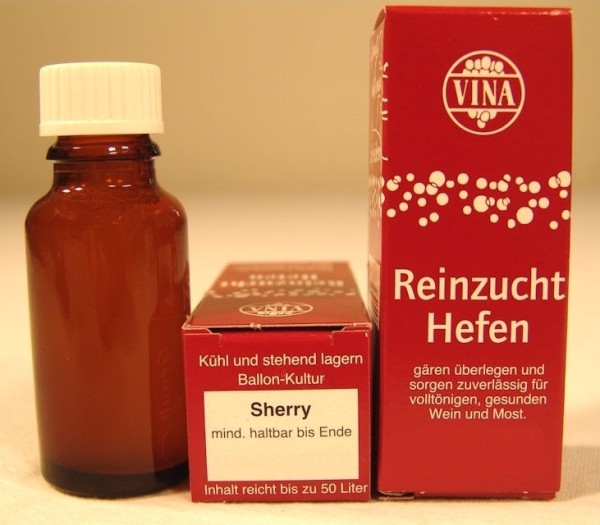 Sherry-Reinzuchthefe für 50 Liter