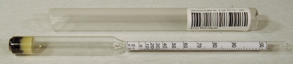 Alkoholometer Nr. 5 /oh.TH / 0 - 100 %vol