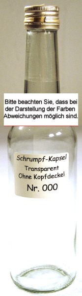 Kapsel Transparent 31,0 x 60 mm