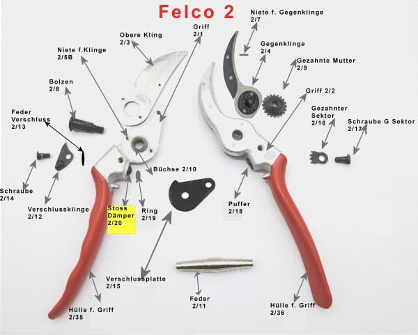 Felco Nr. 2/ 20 Stossdämpfer