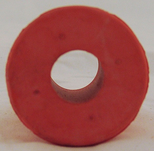 Gummispund rot 45 m. Loch 17 mm