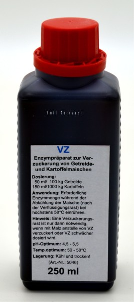 VZ / 250 ml Enzympräparat Verzuckerung von Maisch