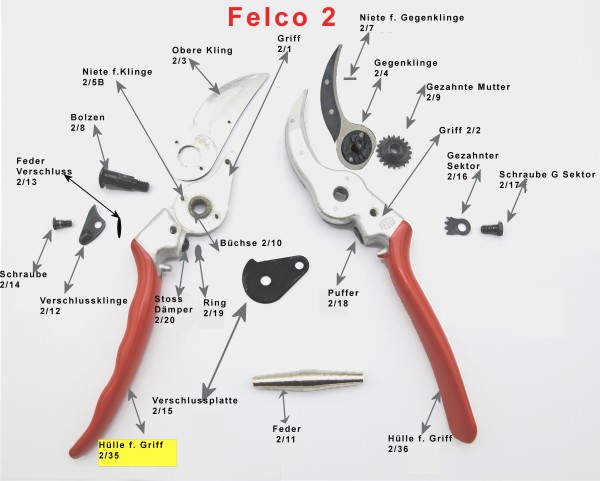 Felco Nr. 2 / 35 Griffhülle