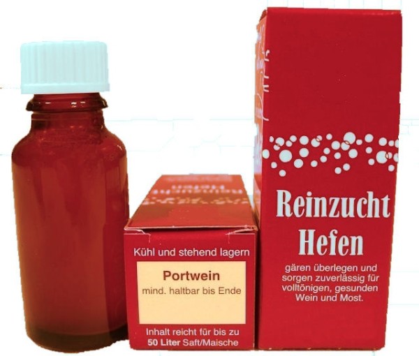 Portwein-Reinzuchthefe für 50 Liter