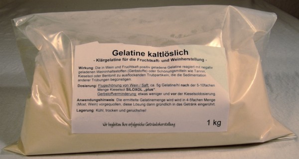 Gelatine / Kaltwasserlöslich / 1kg