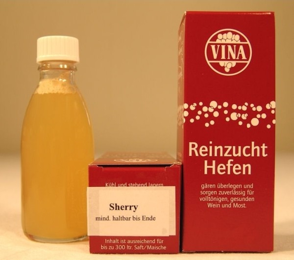 Sherry-Reinzuchthefe für 300 Liter