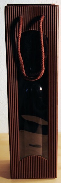 Schokobraun Welle 1er Ltr m. Fenster