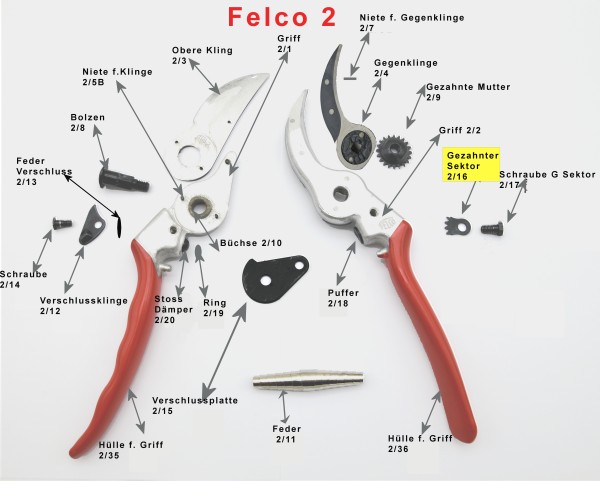 Felco Nr. 2/ 16 Gez. Sektor