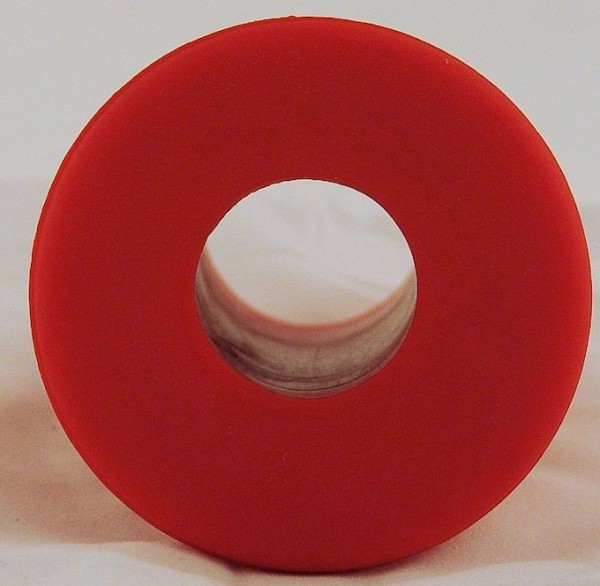 Gummispund rot 70 mit Loch 24 mm