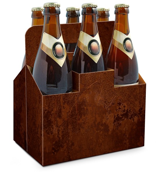 Tragekarton 6er- Bierträger für 0,33 ltr +0,5 ltr