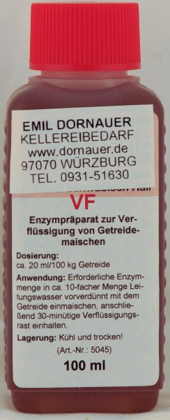 VF / 100 ml Enzympräparat zur Verflüssigung