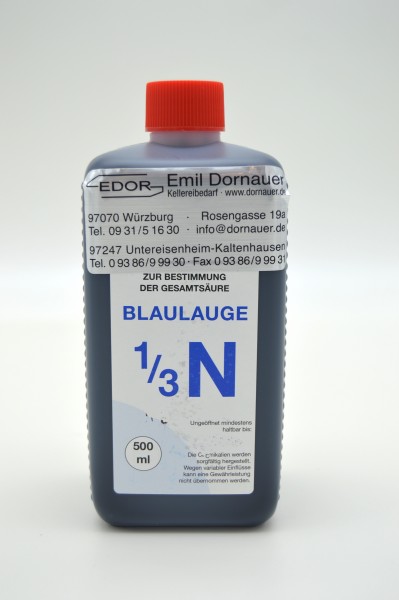 Blaulauge 1/3 n / 500 ml für TITROFIX-Geräte