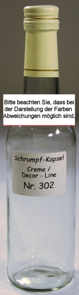 Kapsel (302) Creme m. Goldstreifen