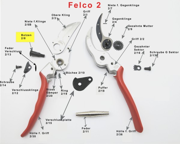 Felco Nr. 2/ 8 Bolzen